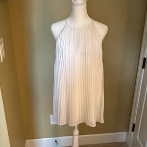 White Pleated Halter top